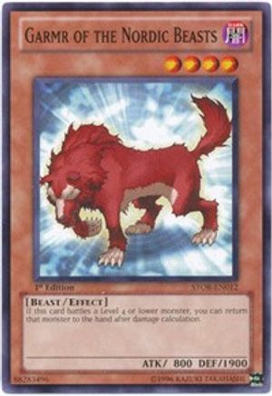 Garmr of the Nordic Beasts (STOR-EN012) - Storm of Ragnarok 1st Edition