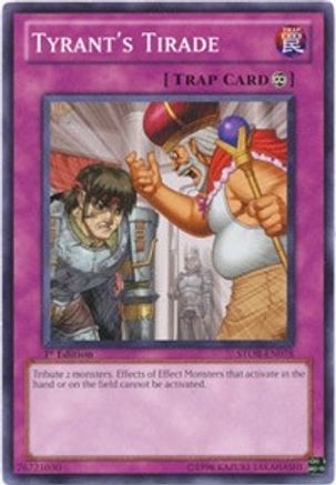 Tyrant's Tirade (STOR-EN078) - Storm of Ragnarok 1st Edition