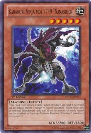 Karakuri Ninja mdl 7749 "Nanashick" (EXVC-EN031) - Extreme Victory 1st Edition