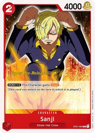 Sanji (ST01-004) - Super Pre-Release Starter Deck 1: Straw Hat Crew