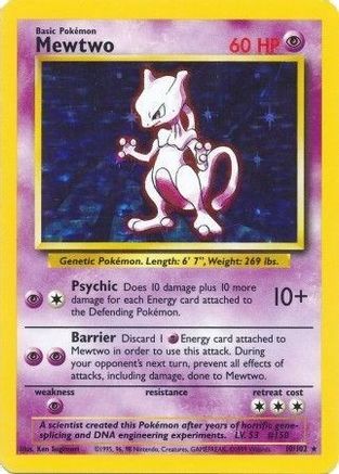 Mewtwo 10/102 - Base Holofoil