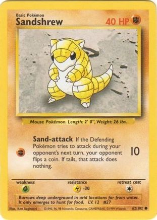 Sandshrew 62/102 - Base