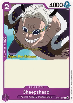 Sheepshead (ST04-007) - Super Pre-Release Starter Deck 4: Animal Kingdom Pirates