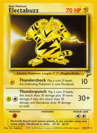 Electabuzz 24/130 - Base Set 2