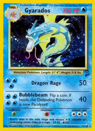 Gyarados 7/130 - Base Set 2 Holofoil