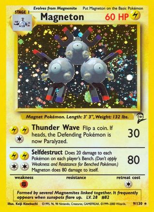 Magneton 9/130 - Base Set 2 Holofoil