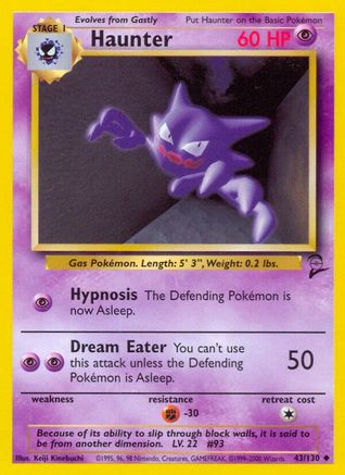 Haunter 43/130 - Base Set 2