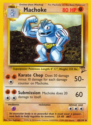 Machoke 49/130 - Base Set 2