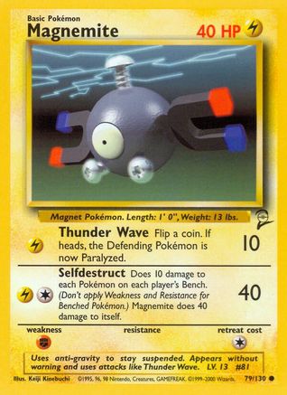 Magnemite 79/130 - Base Set 2