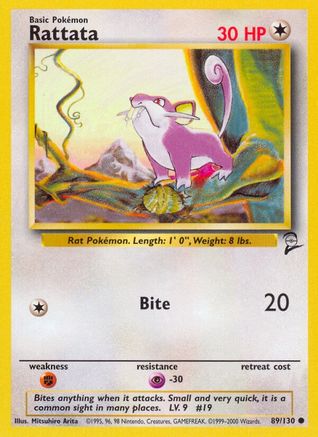 Rattata 89/130 - Base Set 2