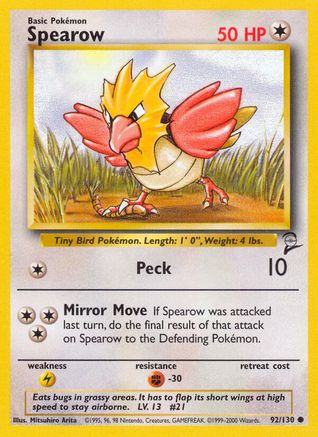 Spearow 92/130 - Base Set 2