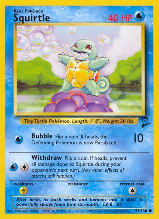 Squirtle 93/130 - Base Set 2