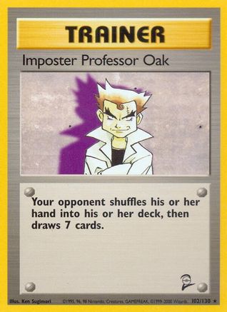 Imposter Professor Oak 102/130 - Base Set 2