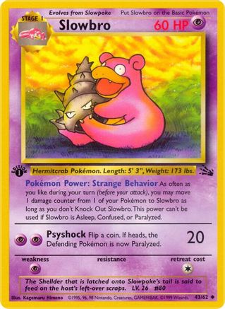 Slowbro - 43/62 - Fossil Unlimited