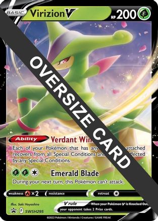 Virizion V - SWSH295 SWSH295 - Jumbo Cards Holofoil