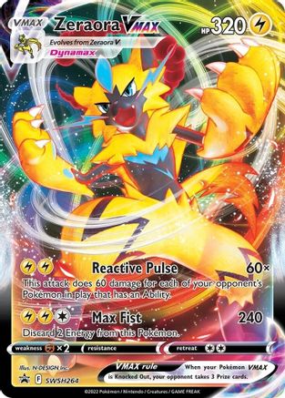 Zeraora VMAX - SWSH264 SWSH264/307 - SWSH Sword & Shield Promo Cards Holofoil