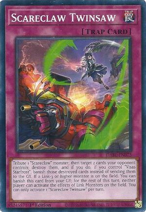 Scareclaw Twinsaw (DABL-EN075) - Darkwing Blast 1st Edition