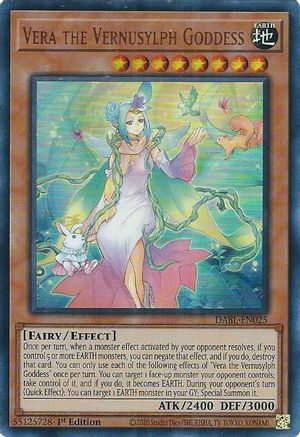 Vera the Vernusylph Goddess (DABL-EN025) - Darkwing Blast 1st Edition