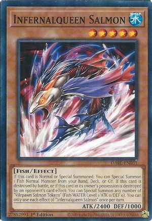 Infernalqueen Salmon (DABL-EN031) - Darkwing Blast 1st Edition