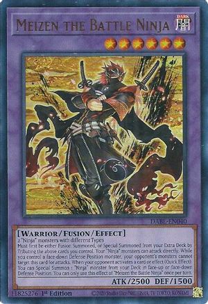 Meizen the Battle Ninja (DABL-EN040) - Darkwing Blast 1st Edition