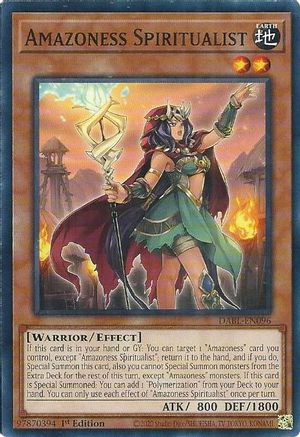 Amazoness Spiritualist - DABL-EN096 - Darkwing Blast 1st Edition