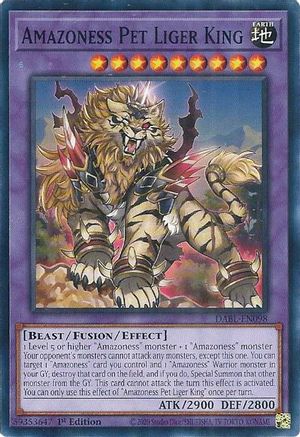 Amazoness Pet Liger King - DABL-EN098 - Darkwing Blast 1st Edition