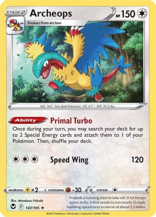 Archeops 147/195 - Silver Tempest Reverse Holofoil