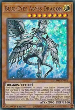 Blue-Eyes Abyss Dragon (MAMA-EN056) - Magnificent Mavens 1st Edition