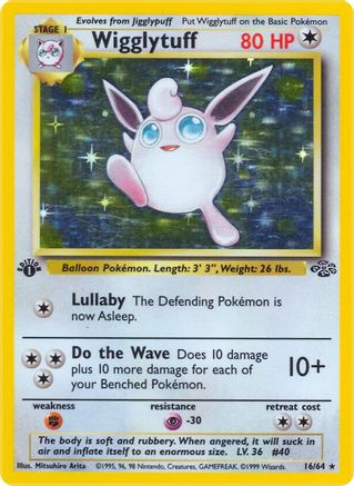 Wigglytuff (16) 16/64 - Jungle 1st Edition Holofoil