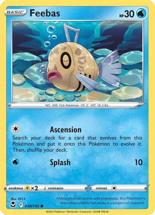 Feebas 39/195 - SWSH12 Silver Tempest Reverse Holofoil