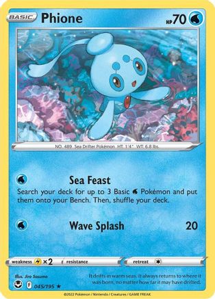 Phione 45/195 - SWSH12 Silver Tempest