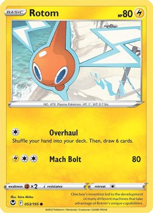 Rotom 53/195 - SWSH12 Silver Tempest Reverse Holofoil