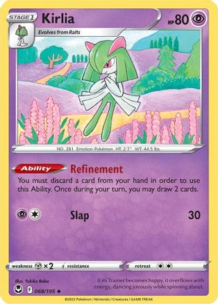 Kirlia 68/195 - Silver Tempest Reverse Holofoil