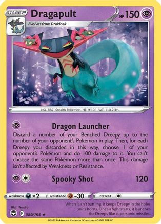 Dragapult 89/195 - Silver Tempest Reverse Holofoil