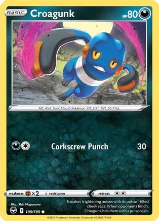Croagunk 109/195 - SWSH12 Silver Tempest
