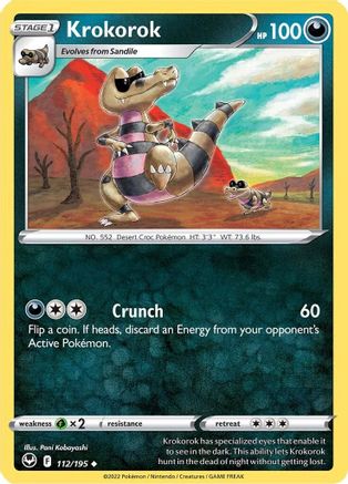 Krokorok 112/195 - Silver Tempest Reverse Holofoil