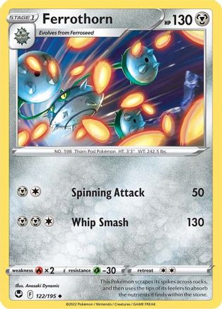 Ferrothorn 122/195 - Silver Tempest Reverse Holofoil