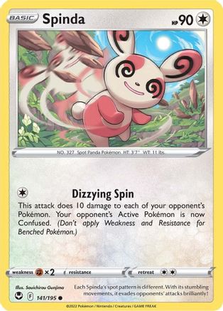 Spinda 141/195 - Silver Tempest