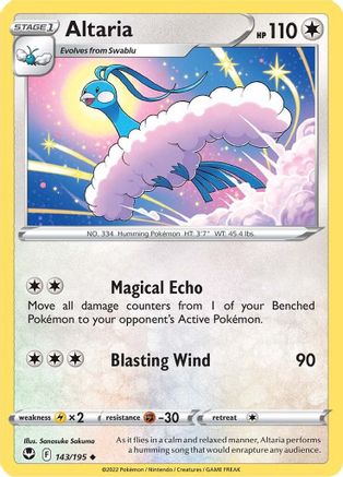 Altaria 143/195 - Silver Tempest Reverse Holofoil