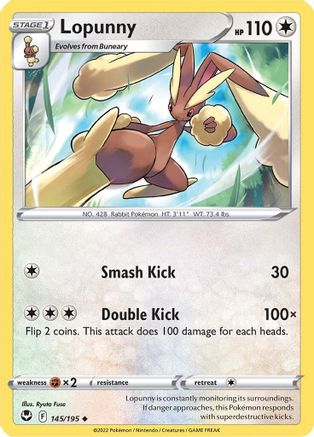 Lopunny 145/195 - Silver Tempest