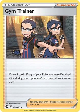 Gym Trainer 158/195 - Silver Tempest Reverse Holofoil