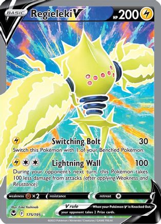 Regieleki V (Full Art) 175/195 - Silver Tempest Holofoil