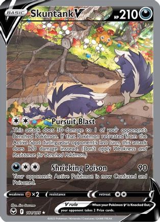 Skuntank V 181/195 - Silver Tempest Holofoil