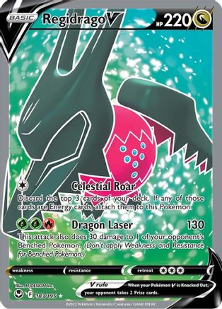 Regidrago V 183/195 - Silver Tempest Holofoil