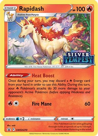 Rapidash SWSH270/307 - SWSH Black Star Promos Holofoil