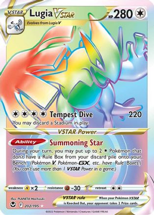 Lugia VSTAR 202/195 - Silver Tempest Holofoil