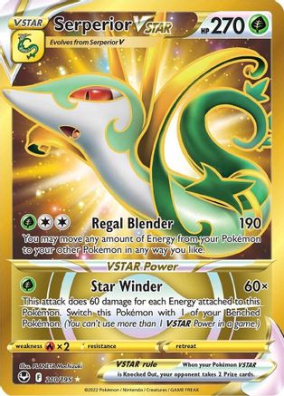 Serperior VSTAR 210/195 - Silver Tempest Holofoil