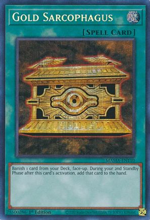 Gold Sarcophagus (Secret Pharaoh's Rare) (MAMA-EN110) - Magnificent Mavens 1st Edition