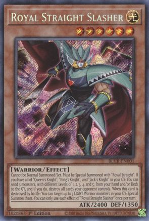Royal Straight Slasher (BLCR-EN001) - Battles of Legend: Crystal Revenge 1st Edition