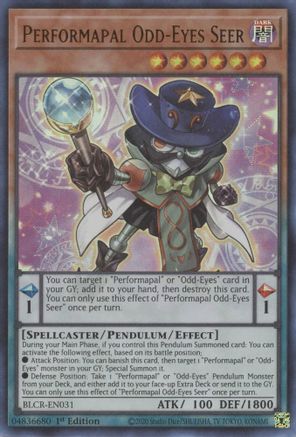 Performapal Odd-Eyes Seer (BLCR-EN031) - Battles of Legend: Crystal Revenge 1st Edition